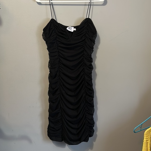 Princess Polly I Want You Mini Dress Black size 12 - Picture 4 of 6